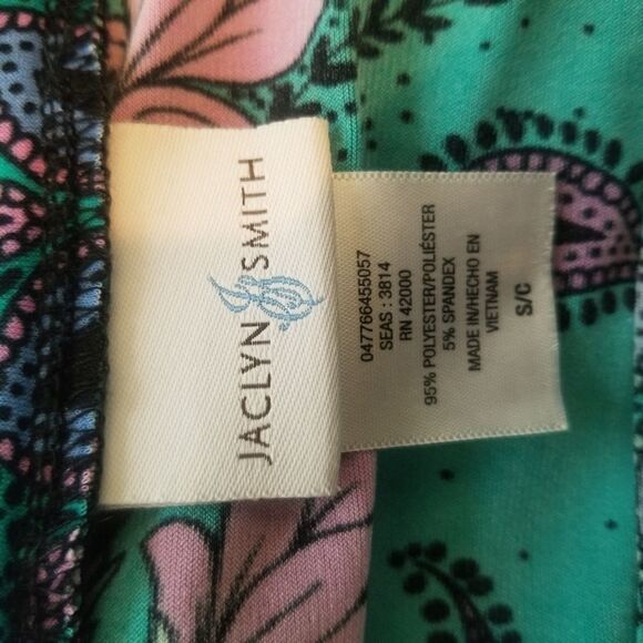 JACLYN SMITH FLORAL PAISLEY ELASTIC WAISTBAND SKIRT. SZ S. - Picture 10 of 12